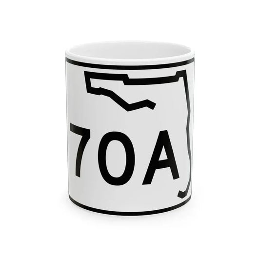 Florida 70A (Florida) (Road Sign) White Coffee Mug 11oz - Go Mug Yourself