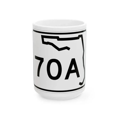 Florida 70A (Florida) (Road Sign) White Coffee Mug 15oz - Go Mug Yourself