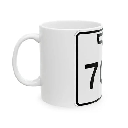 Florida 70A (Florida) (Road Sign) White Coffee Mug - Go Mug Yourself