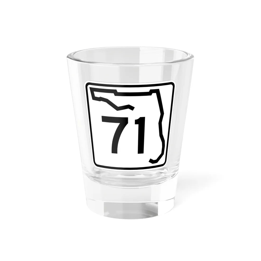 Florida 71 (Florida) (Road Sign) Shot Glass 1.5oz 1.5oz - Go Mug Yourself