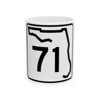 Florida 71 (Florida) (Road Sign) White Coffee Mug 11oz - Go Mug Yourself