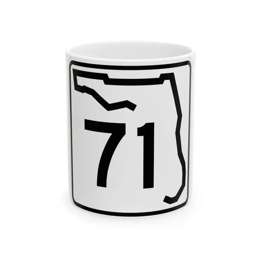 Florida 71 (Florida) (Road Sign) White Coffee Mug 11oz - Go Mug Yourself