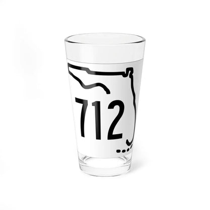 Florida 712 1955 (Florida) (Road Sign) Pint Glass 16oz 16oz - Go Mug Yourself