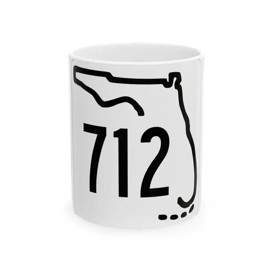 Florida 712 1955 (Florida) (Road Sign) White Coffee Mug 11oz - Go Mug Yourself