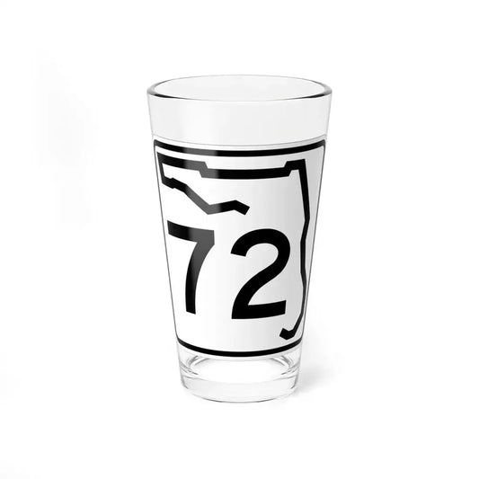 Florida 72 (Florida) (Road Sign) Pint Glass 16oz 16oz - Go Mug Yourself