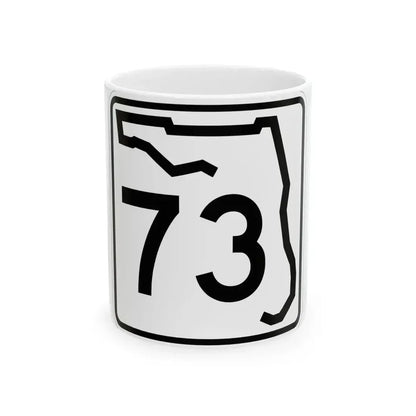 Florida 73 (Florida) (Road Sign) White Coffee Mug 11oz - Go Mug Yourself