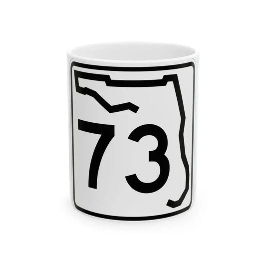 Florida 73 (Florida) (Road Sign) White Coffee Mug 11oz - Go Mug Yourself