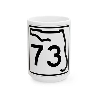 Florida 73 (Florida) (Road Sign) White Coffee Mug 15oz - Go Mug Yourself