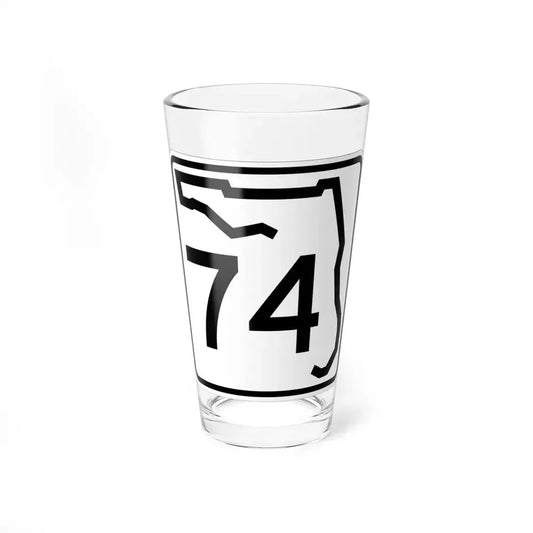 Florida 74 (Florida) (Road Sign) Pint Glass 16oz 16oz - Go Mug Yourself