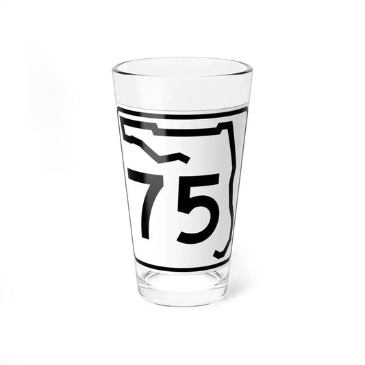 Florida 75 (Florida) (Road Sign) Pint Glass 16oz 16oz - Go Mug Yourself