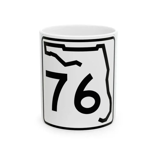 Florida 76 (Florida) (Road Sign) White Coffee Mug 11oz - Go Mug Yourself