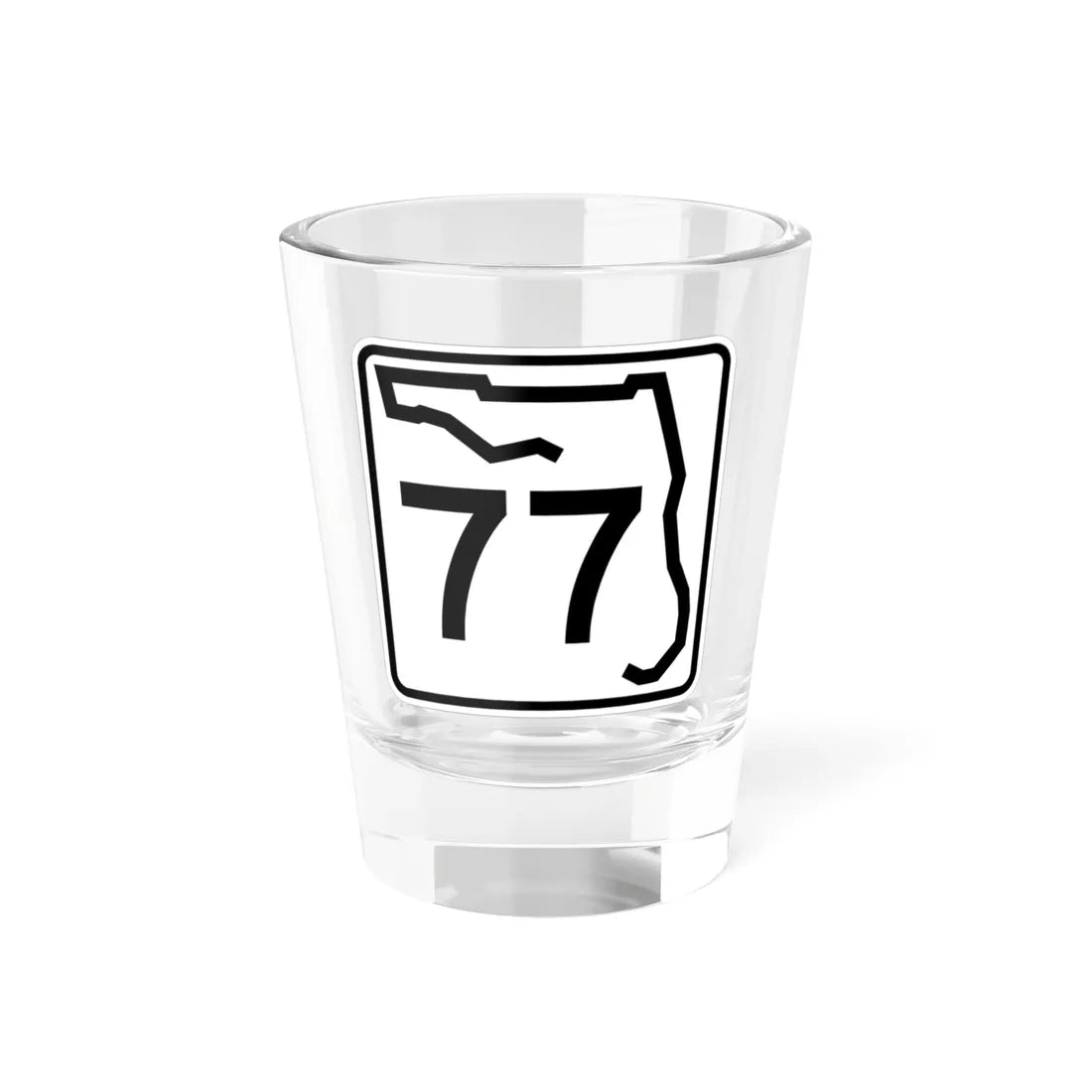 Florida 77 (Florida) (Road Sign) Shot Glass 1.5oz 1.5oz - Go Mug Yourself
