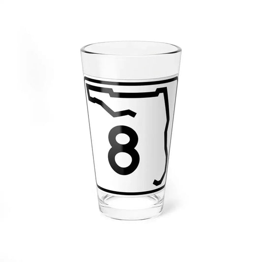 Florida 8 (Florida) (Road Sign) Pint Glass 16oz 16oz - Go Mug Yourself