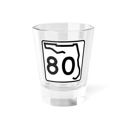 Florida 80 (Florida) (Road Sign) Shot Glass 1.5oz 1.5oz - Go Mug Yourself