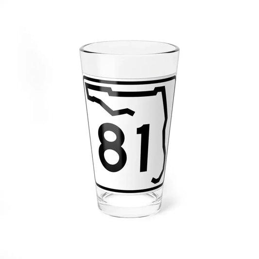 Florida 81 (Florida) (Road Sign) Pint Glass 16oz 16oz - Go Mug Yourself
