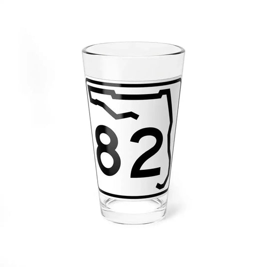 Florida 82 (Florida) (Road Sign) Pint Glass 16oz 16oz - Go Mug Yourself