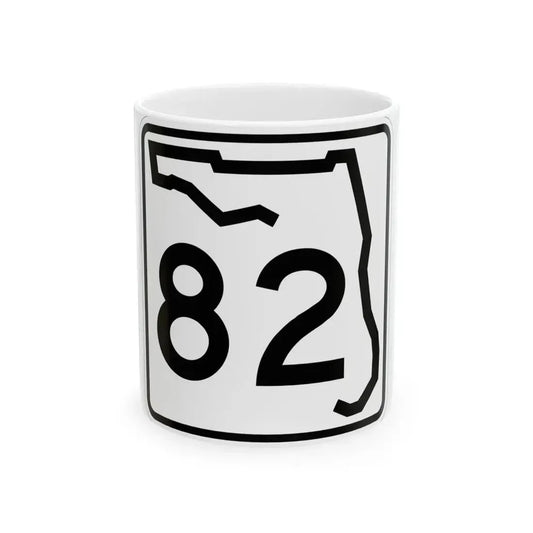Florida 82 (Florida) (Road Sign) White Coffee Mug 11oz - Go Mug Yourself