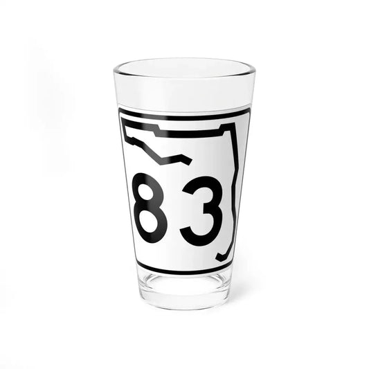 Florida 83 (Florida) (Road Sign) Pint Glass 16oz 16oz - Go Mug Yourself