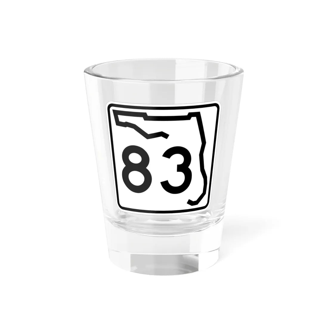 Florida 83 (Florida) (Road Sign) Shot Glass 1.5oz 1.5oz - Go Mug Yourself