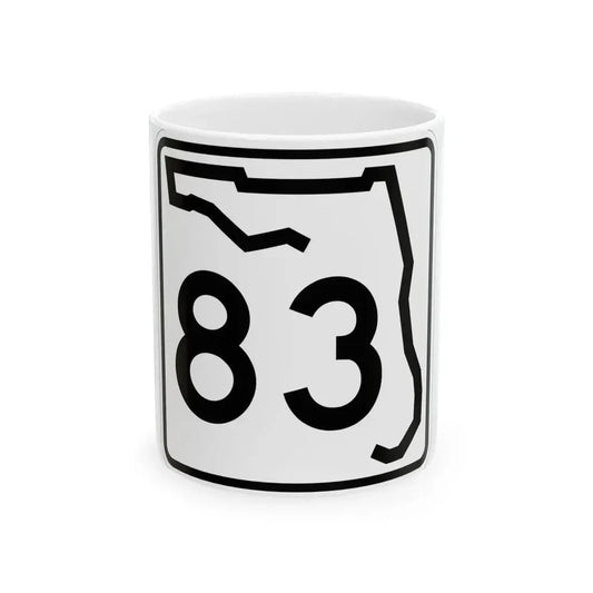 Florida 83 (Florida) (Road Sign) White Coffee Mug 11oz - Go Mug Yourself