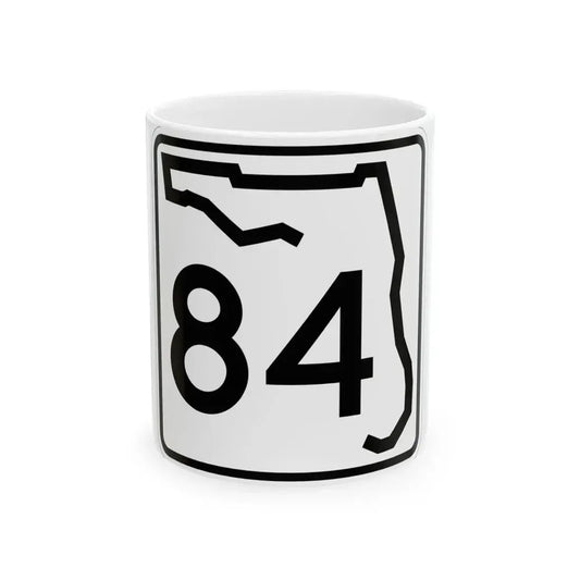 Florida 84 (Florida) (Road Sign) White Coffee Mug 11oz - Go Mug Yourself