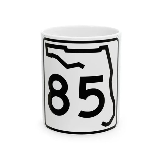 Florida 85 (Florida) (Road Sign) White Coffee Mug 11oz - Go Mug Yourself