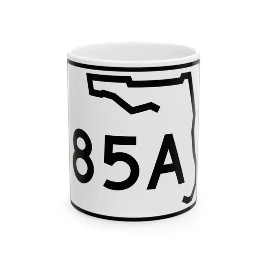 Florida 85A (Florida) (Road Sign) White Coffee Mug 11oz - Go Mug Yourself