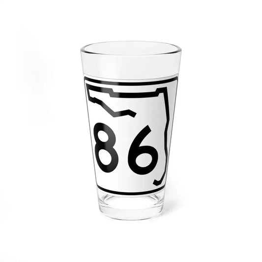 Florida 86 (Florida) (Road Sign) Pint Glass 16oz 16oz - Go Mug Yourself
