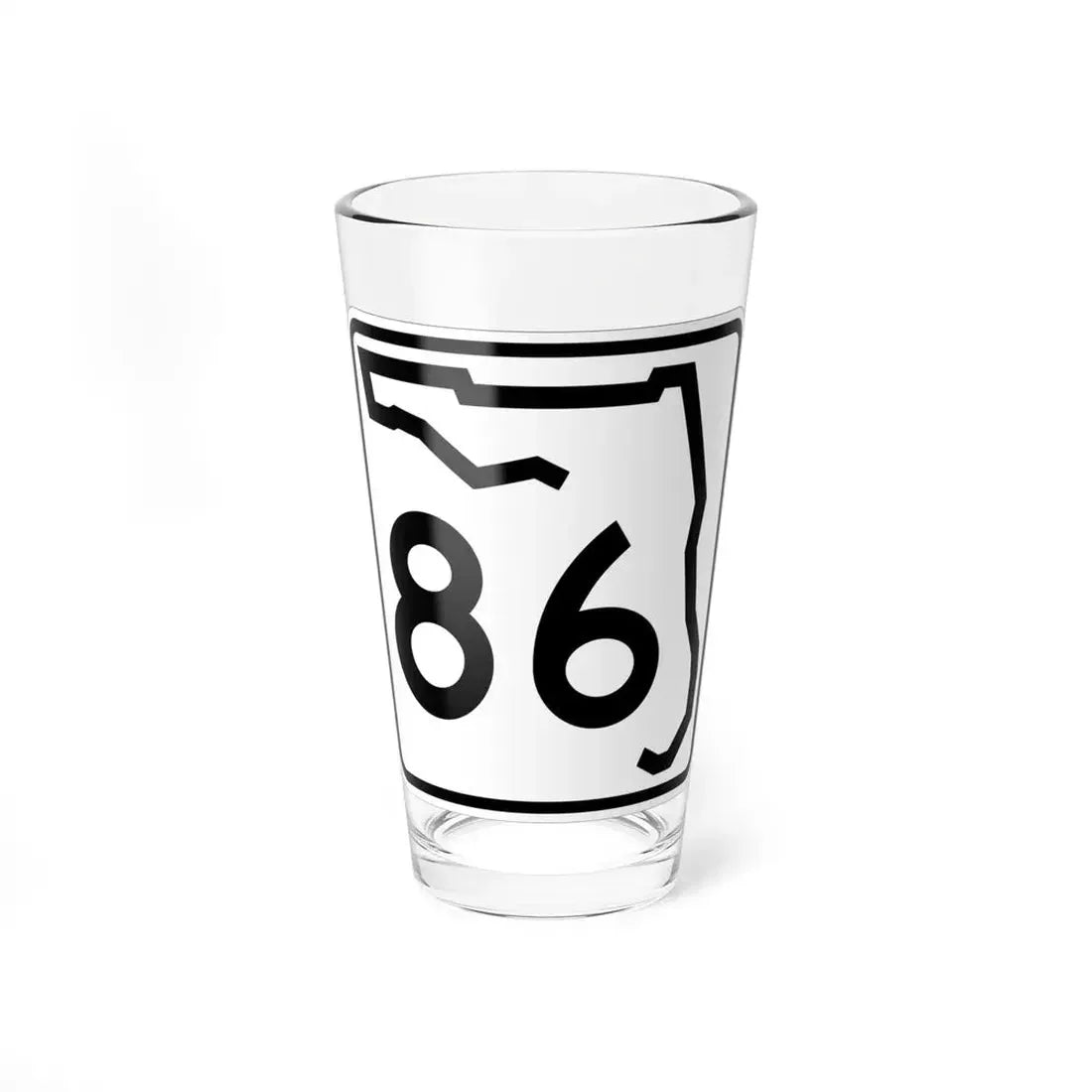 Florida 86 (Florida) (Road Sign) Pint Glss 16oz 16oz - Go Mug Yourself