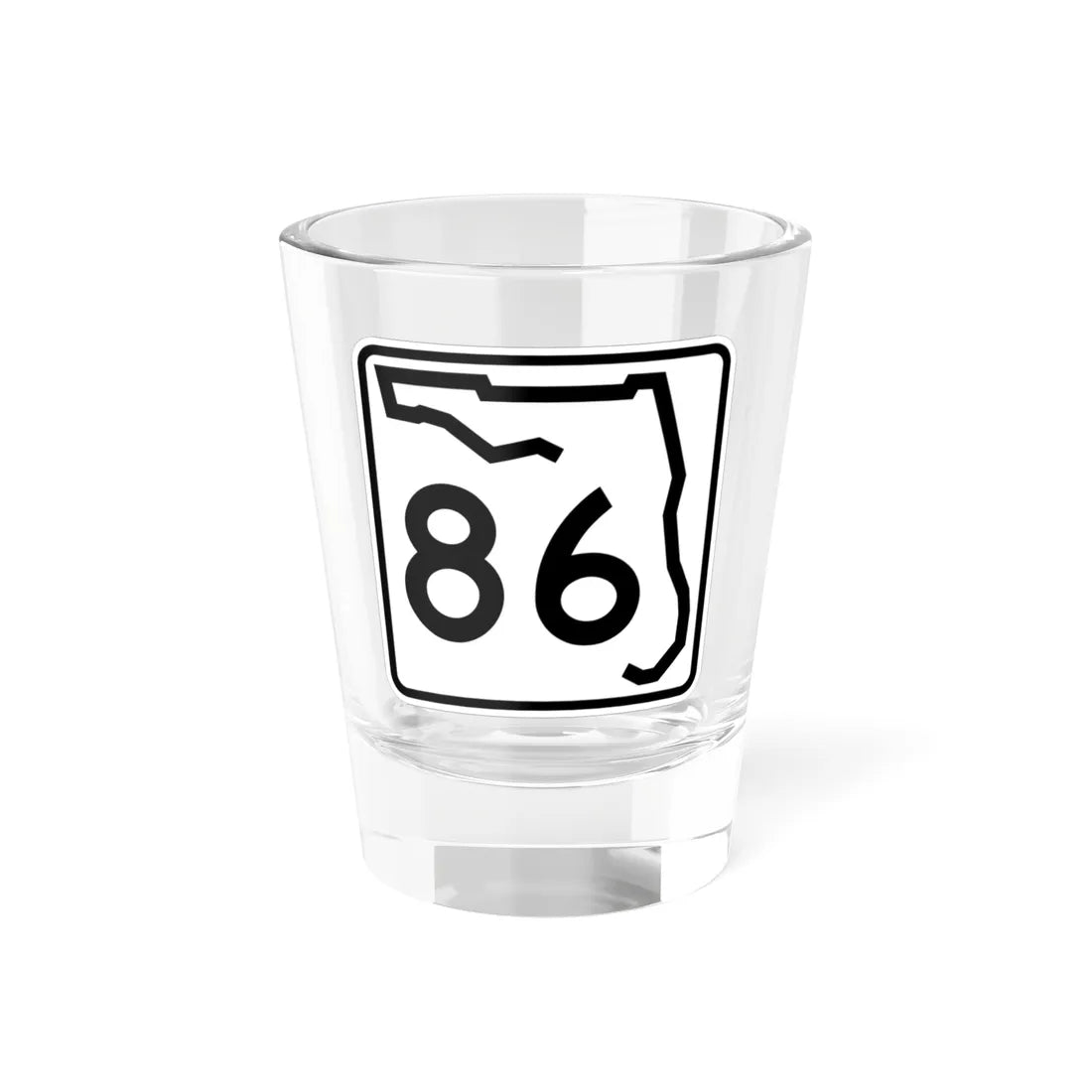 Florida 86 (Florida) (Road Sign) Shot Glass 1.5oz 1.5oz - Go Mug Yourself