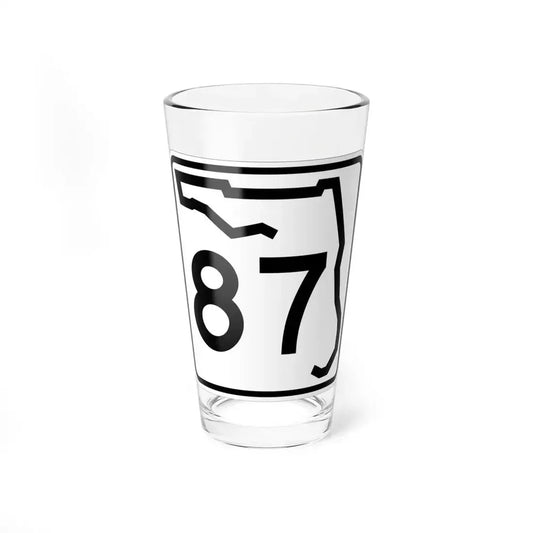 Florida 87 (Florida) (Road Sign) Pint Glass 16oz 16oz - Go Mug Yourself