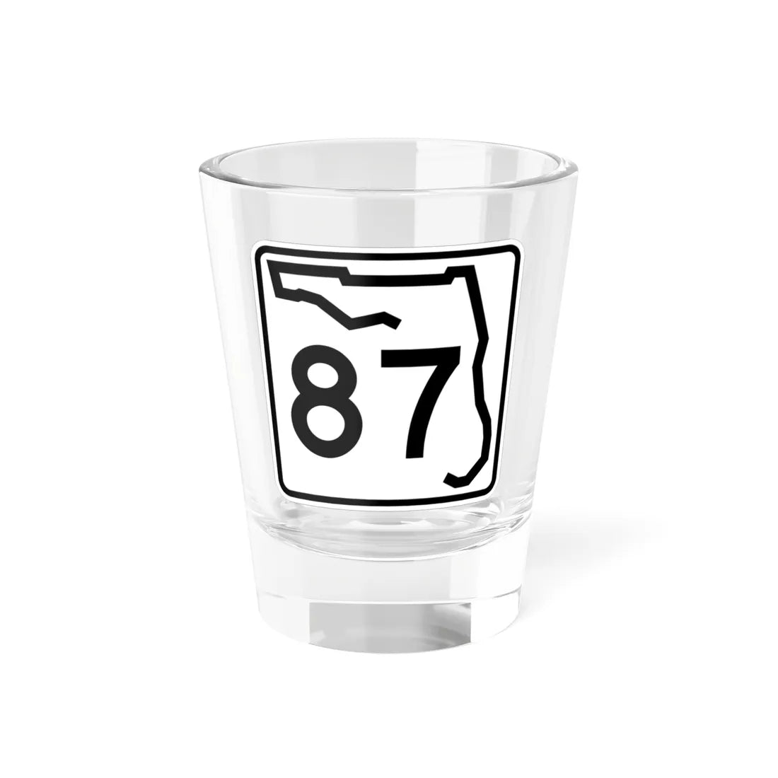 Florida 87 (Florida) (Road Sign) Shot Glass 1.5oz 1.5oz - Go Mug Yourself
