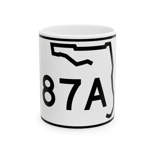 Florida 87A (Florida) (Road Sign) White Coffee Mug 11oz - Go Mug Yourself