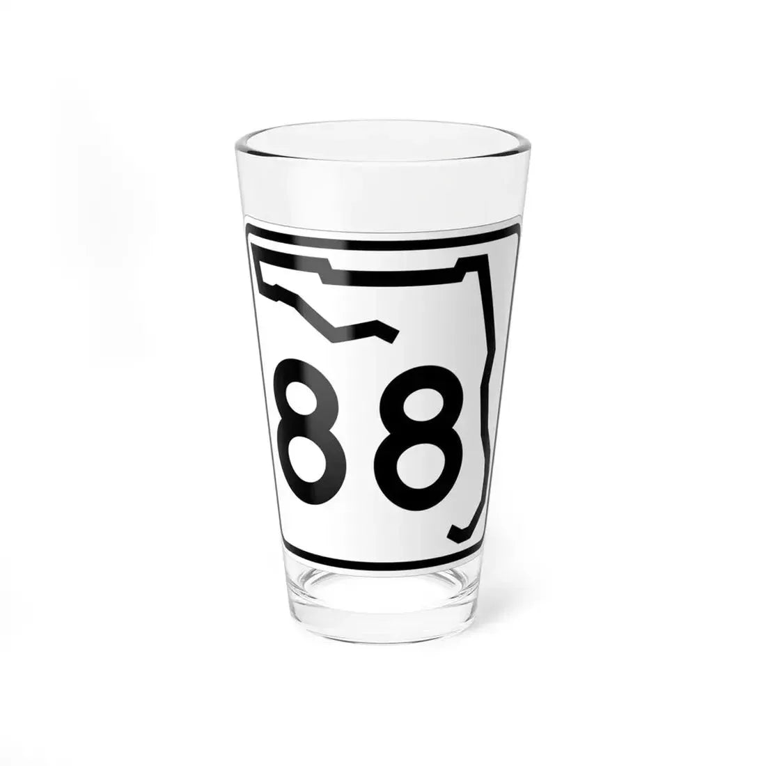 Florida 88 (Florida) (Road Sign) Pint Glass 16oz 16oz - Go Mug Yourself