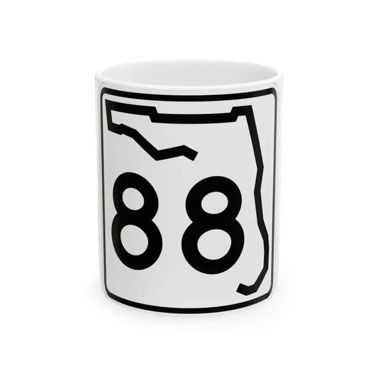 Florida 88 (Florida) (Road Sign) White Coffee Mug 11oz - Go Mug Yourself
