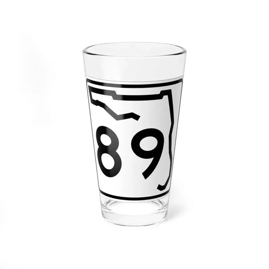 Florida 89 (Florida) (Road Sign) Pint Glass 16oz 16oz - Go Mug Yourself