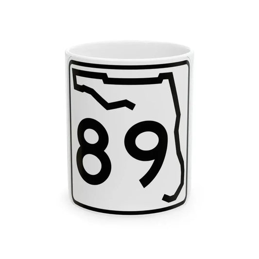 Florida 89 (Florida) (Road Sign) White Coffee Mug 11oz - Go Mug Yourself