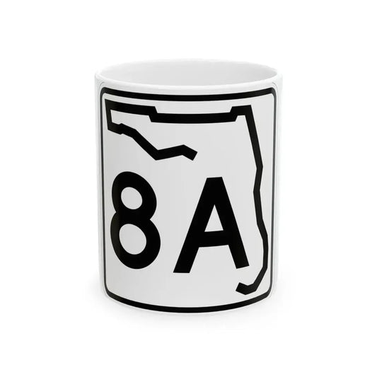Florida 8A (Florida) (Road Sign) White Coffee Mug 11oz - Go Mug Yourself