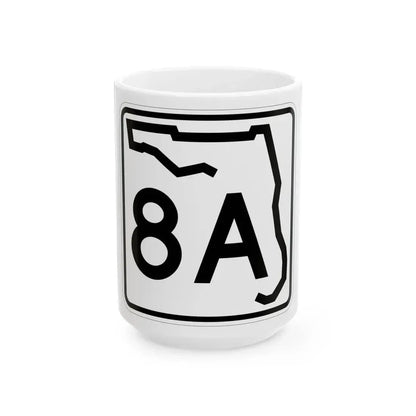 Florida 8A (Florida) (Road Sign) White Coffee Mug 15oz - Go Mug Yourself