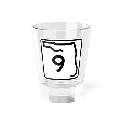 Florida 9 (Florida) (Road Sign) Shot Glass 1.5oz 1.5oz - Go Mug Yourself
