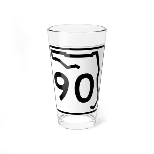 Florida 90 (Florida) (Road Sign) Pint Glass 16oz 16oz - Go Mug Yourself