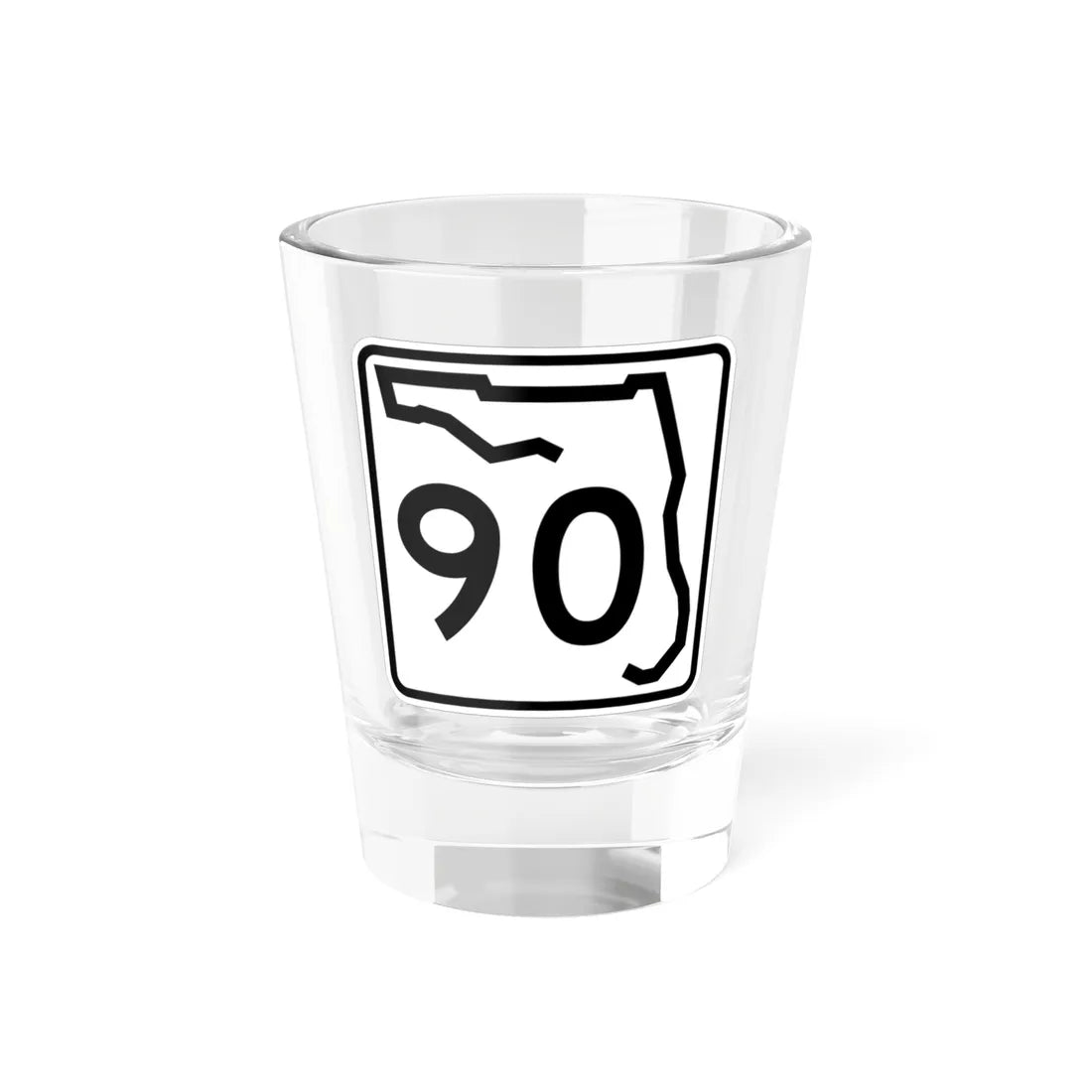 Florida 90 (Florida) (Road Sign) Shot Glass 1.5oz 1.5oz - Go Mug Yourself