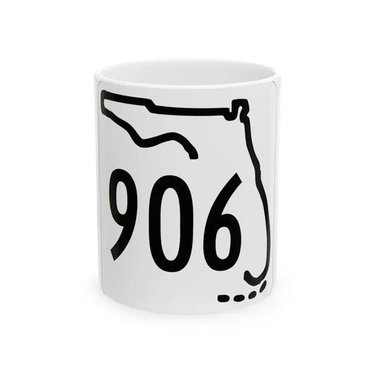 Florida 906 1955 (Florida) (Road Sign) White Coffee Mug 11oz - Go Mug Yourself