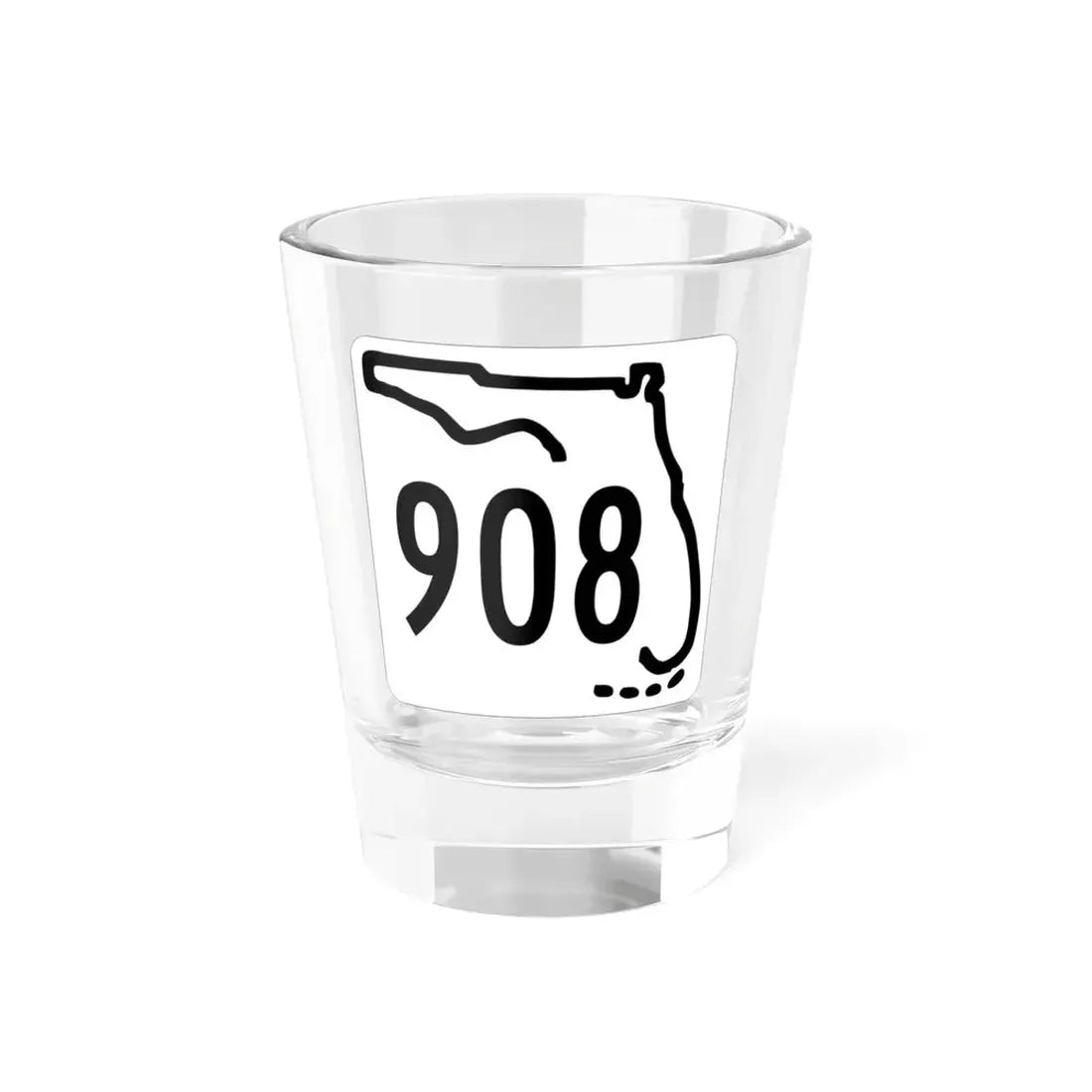 Florida 908 1955 (Florida) (Road Sign) Shot Glass 1.5oz 1.5oz - Go Mug Yourself