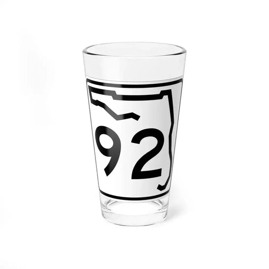 Florida 92 (Florida) (Road Sign) Pint Glass 16oz 16oz - Go Mug Yourself
