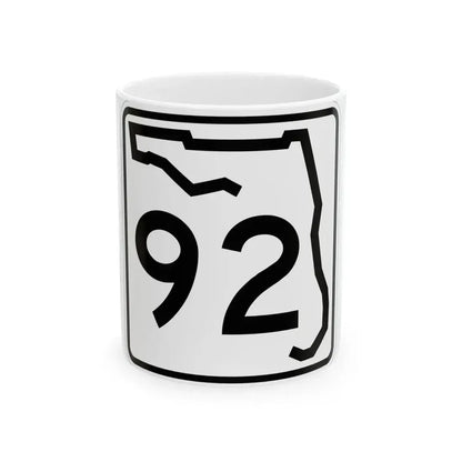 Florida 92 (Florida) (Road Sign) White Coffee Mug 11oz - Go Mug Yourself