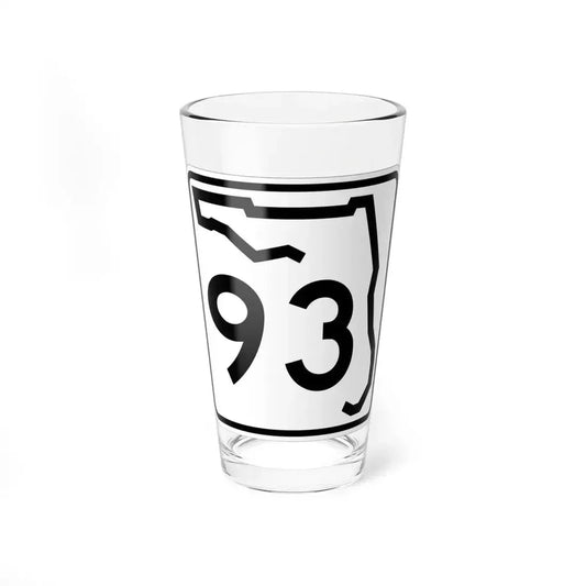 Florida 93 (Florida) (Road Sign) Pint Glass 16oz 16oz - Go Mug Yourself