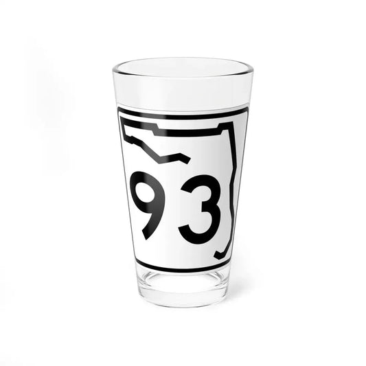 Florida 93 (Florida) (Road Sign) Pint Glss 16oz 16oz - Go Mug Yourself