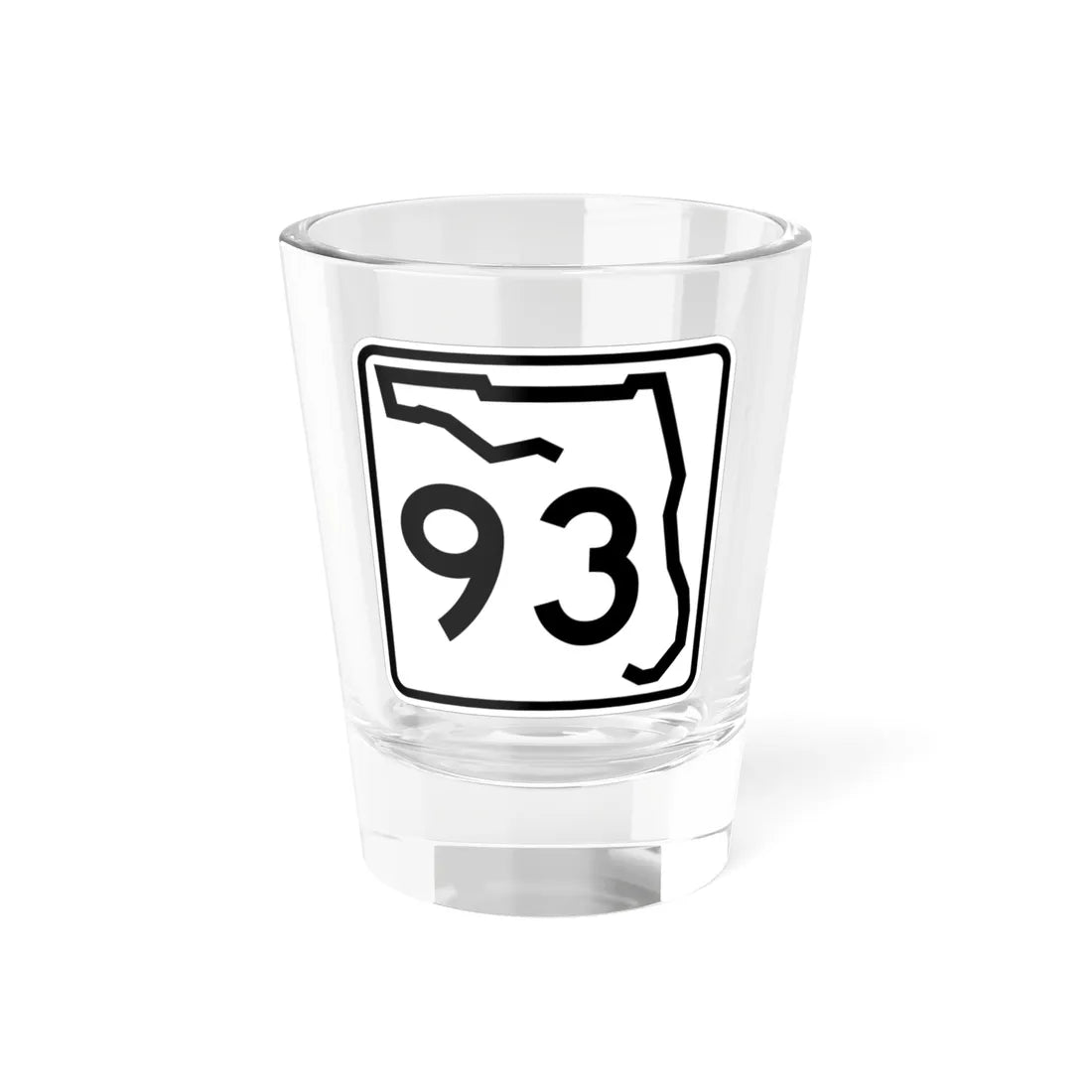 Florida 93 (Florida) (Road Sign) Shot Glass 1.5oz 1.5oz - Go Mug Yourself