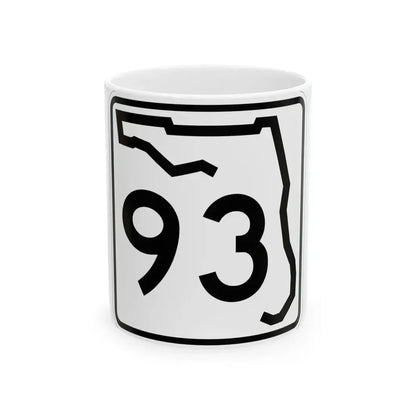 Florida 93 (Florida) (Road Sign) White Coffee Mug 11oz - Go Mug Yourself